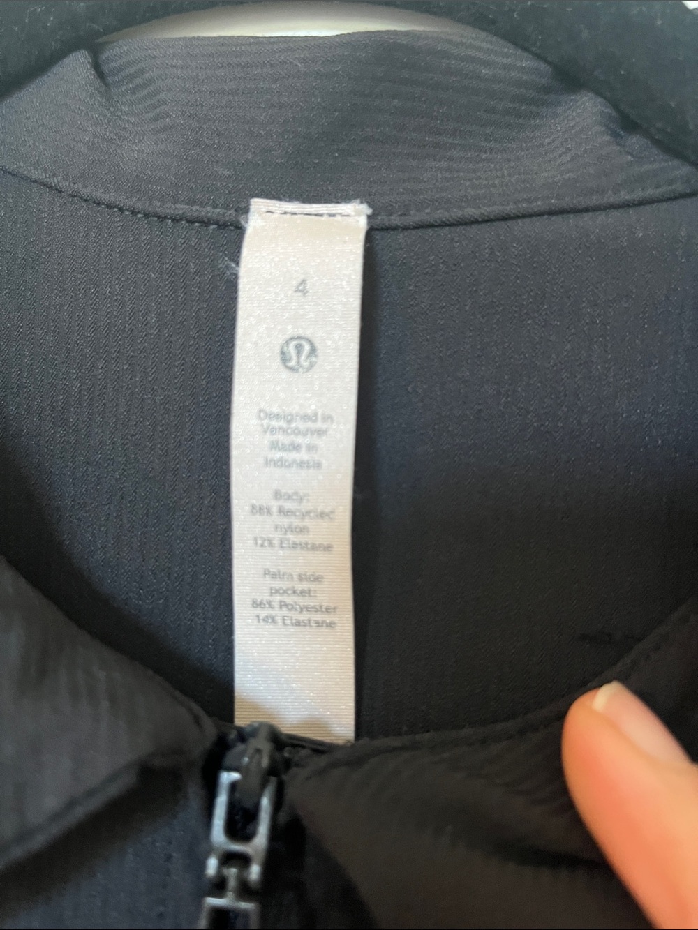 Lululemon Stretch Rib Pocketed Women’s Black One-Piece Romper - Picture 2 of 5